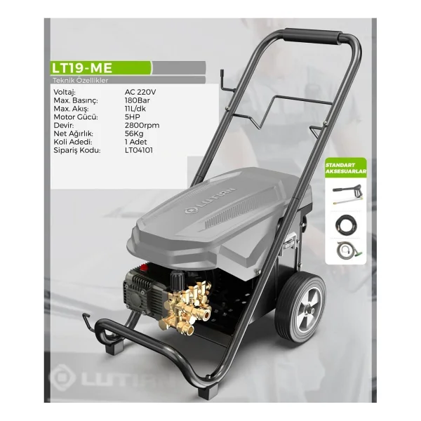 Lutian LT-19-ME Basınçlı Yıkama Makinesi - Görsel 2