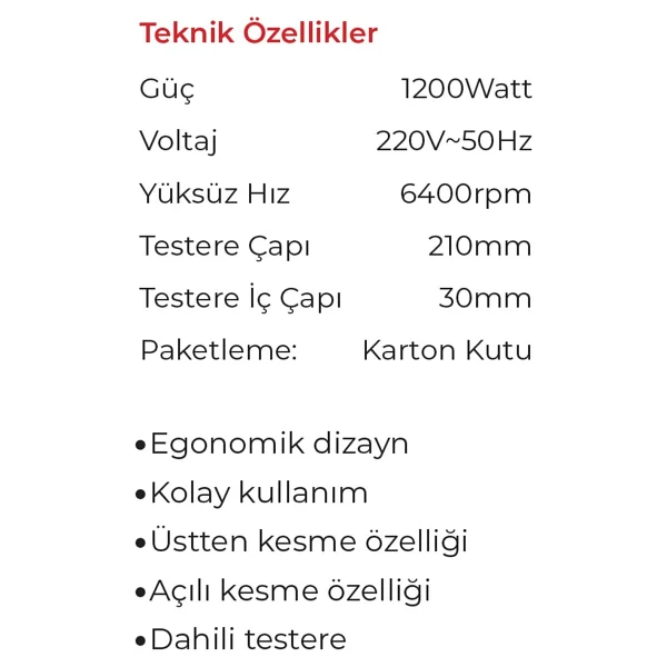 Max Extra 8802 1200 W Gönye Testere - Görsel 3