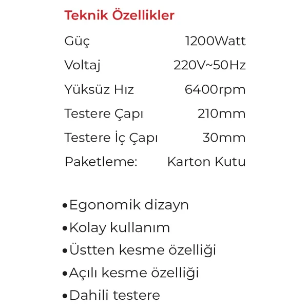Max Extra 8802 1200 W Gönye Testere - Görsel 5