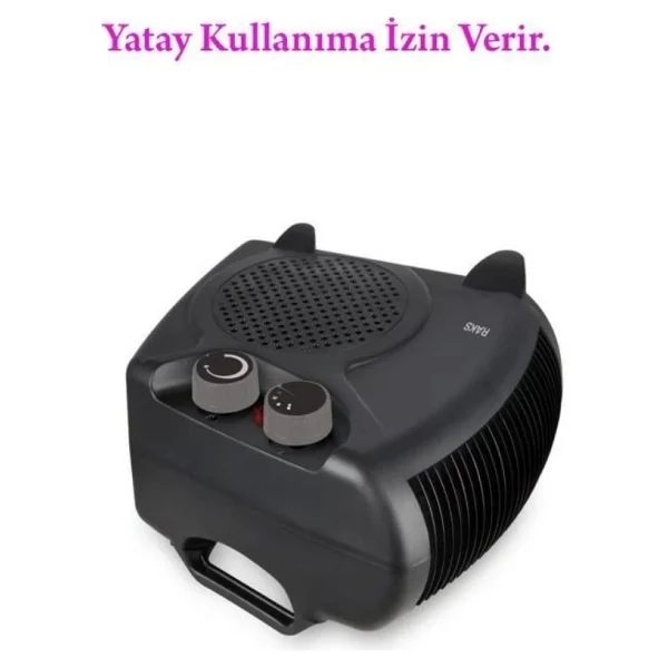 Raks PF 20 Black 2000 W Fanlı Isıtıcı - Görsel 2