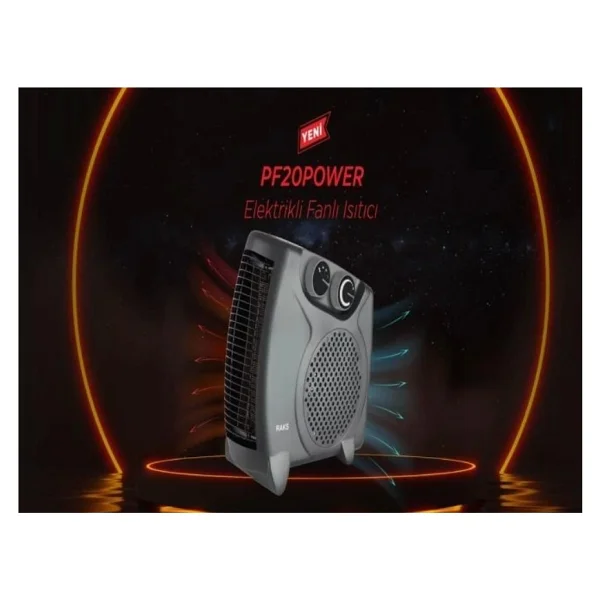 Raks PF 20 Black 2000 W Fanlı Isıtıcı - Görsel 3