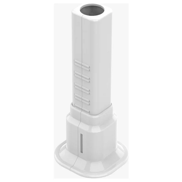 Radyatör Boru Gizleme Ayağı Tekli Petek Aksesuarı 6 cm - 16 cm Arası Ayarlanabilir Beyaz 10 Adet - Görsel 3
