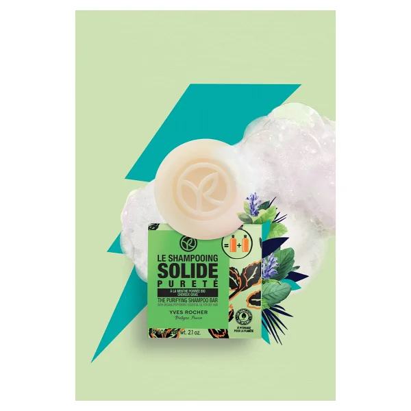 Yves Rocher Arındırıcı Katı Şampuan- Yağlı Saçlar/Purete-21018 - Görsel 2