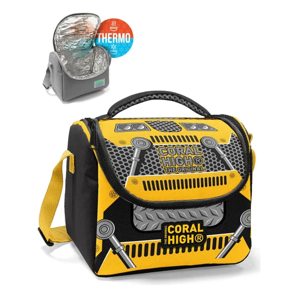 Coral High 12785 Robot Desenli Termoslu Beslenme Çantası - Görsel 2