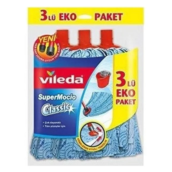 Vileda Super Mocio 3'lü Klasik Paspas - Tekli - Görsel 2