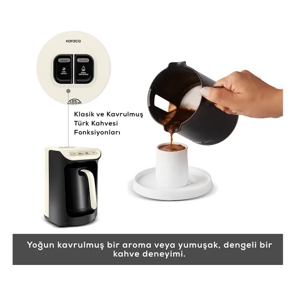 Karaca Hatır Köz Krem Türk Kahve Makinesi - Görsel 8