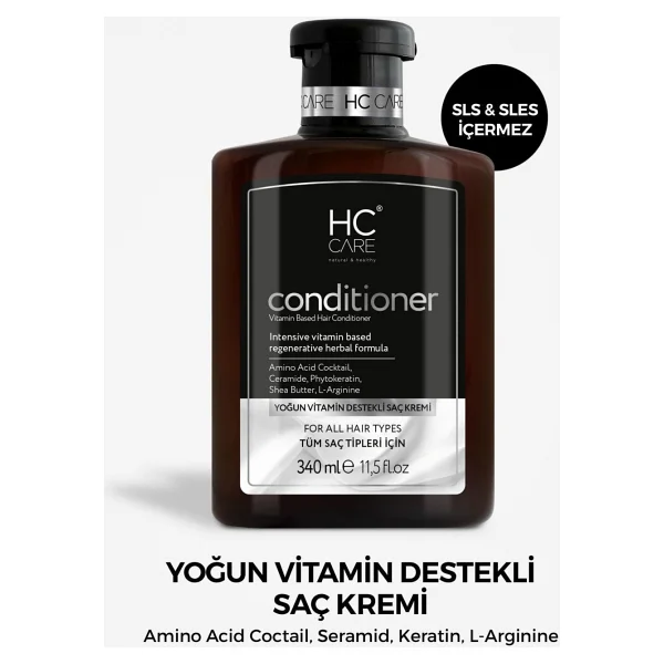 HC Care Yoğun Vitamin Destekli 340 ml Saç Kremi - Görsel 4