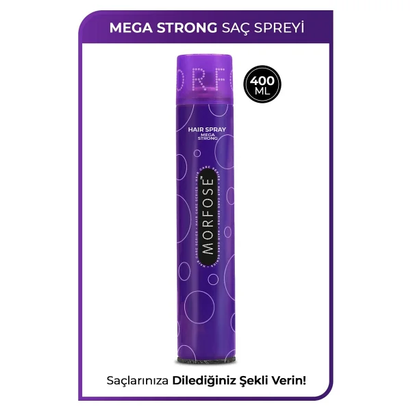 Morfose Mega Strong 400 ml Saç Spreyi - Görsel 3