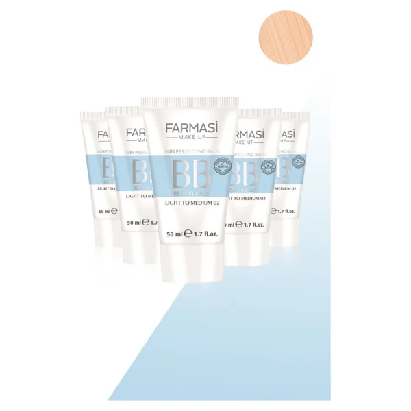 Farmasi 02 Light Medium SPF 15 50 ml 5 Adet BB Krem - Görsel 2