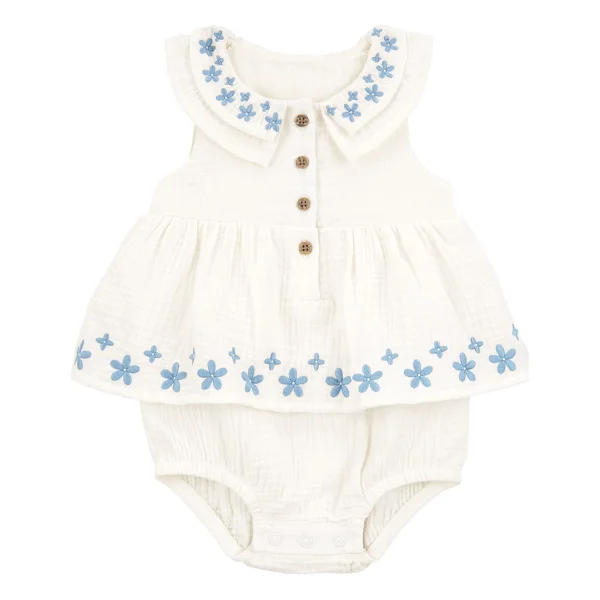 Carter's Kız Bebek Bodyli Elbise - 24 Ay - Ekru - Görsel 3