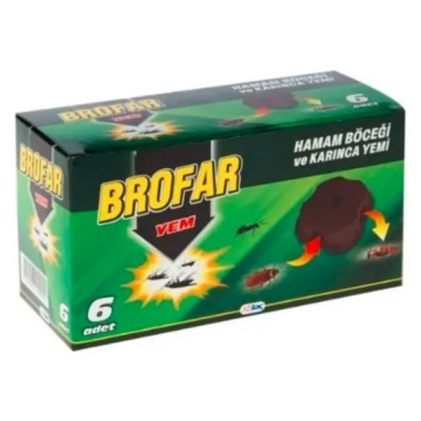 Brofar 6'lı Hamam Böceği ve Karınca Yemi Tablet Güçlü Formül ile Etkili Koruma Sunar - Görsel 2