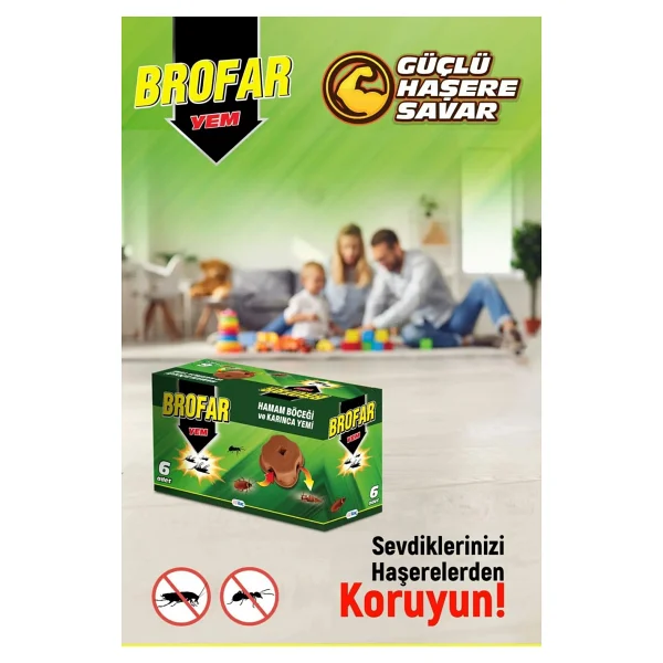 Brofar 6'lı Hamam Böceği ve Karınca Yemi Tablet Güçlü Formül ile Etkili Koruma Sunar - Görsel 4