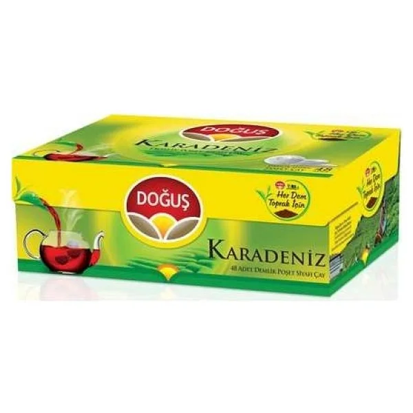 Doğuş Karadeniz Bergamot Aromalı 3.2 gr 48'li Demlik Poşet Çay - Görsel 2