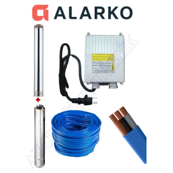 Alarko 4" 1.5 Hp 14 Kademe Dalgıç Pompa 30 Mt Kablo Ve Pano Dahil - Görsel 6