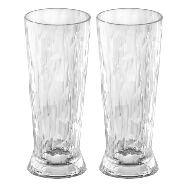 Koziol Süperglass 2'li Şeffaf Kadeh 300 ml - Görsel 3