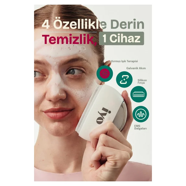 İyo Ultrasonic Wave Face Cleanser Yüz Temizleme Cihazı - Görsel 5