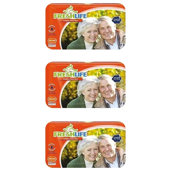 Freshlife Belbantlı Orta Boy M 30'lu 3 Adet Hasta Bezi - Görsel 2