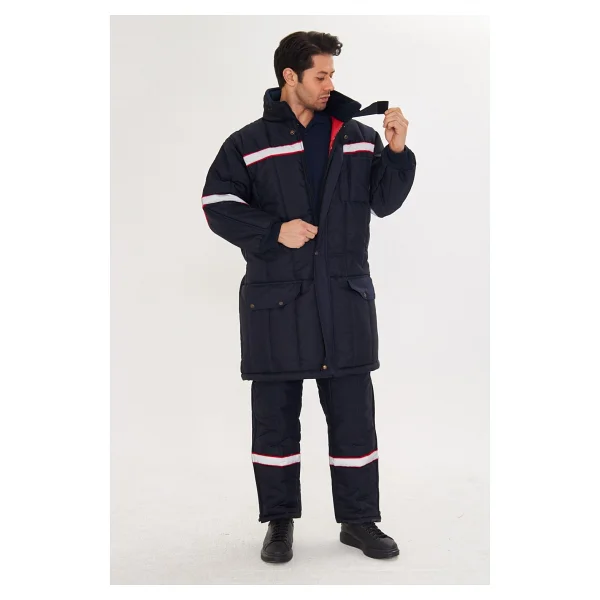 Orange Safety Shd Montu Reflektörlü Lacivert - Görsel 2