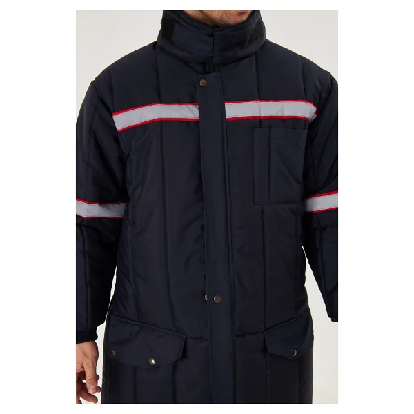 Orange Safety Shd Montu Reflektörlü Lacivert - 3XL - Görsel 6