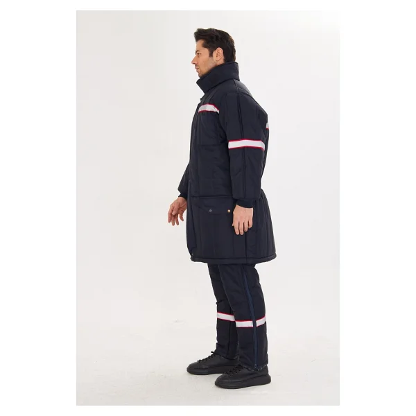 Orange Safety Shd Montu Reflektörlü Lacivert - 3XL - Görsel 3