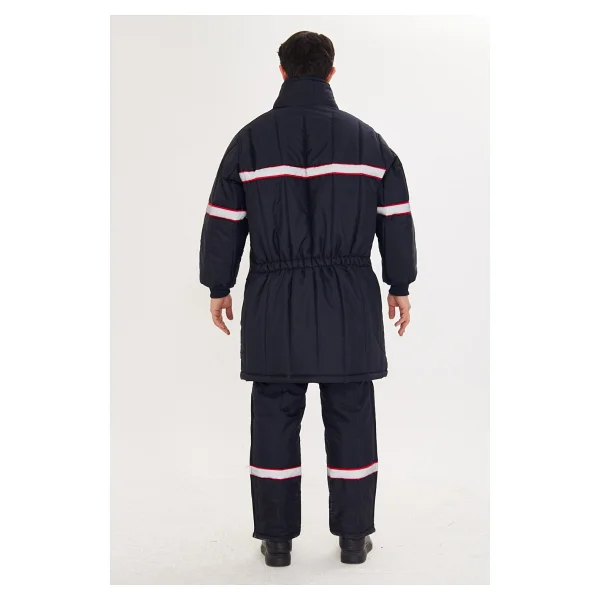 Orange Safety Shd Montu Reflektörlü Lacivert - 3XL - Görsel 4