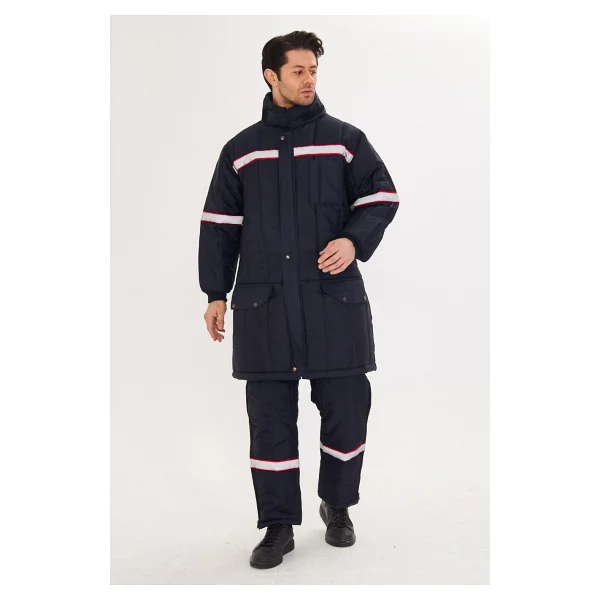 Orange Safety Shd Montu Reflektörlü Lacivert - 3XL - Görsel 5