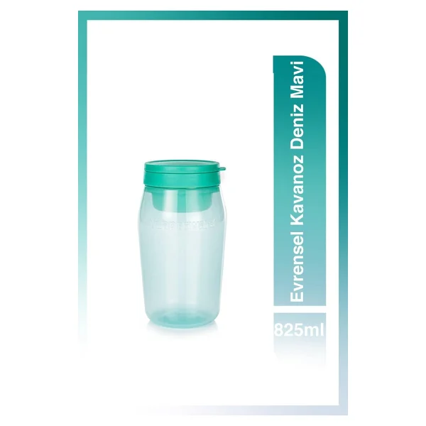 Tupperware Evrensel Serisi Gıda Saklama Kavanozu Deniz Mavisi 825 ml - Görsel 5