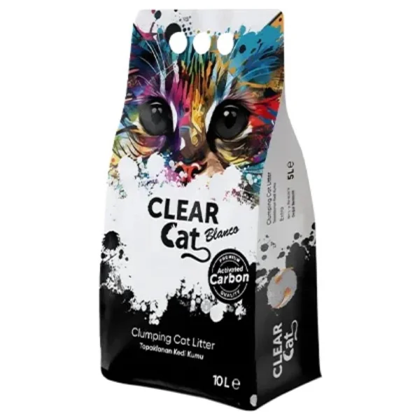 Clear Cat Blanco Aktif Karbonlu Kedi Kumu 10 Lt - Görsel 2