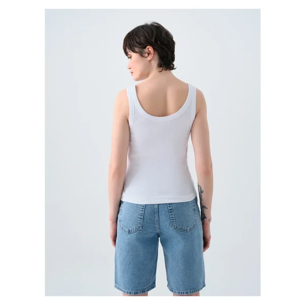 Loft Slim Fit Kadın Atlet - Beyaz - Görsel 3