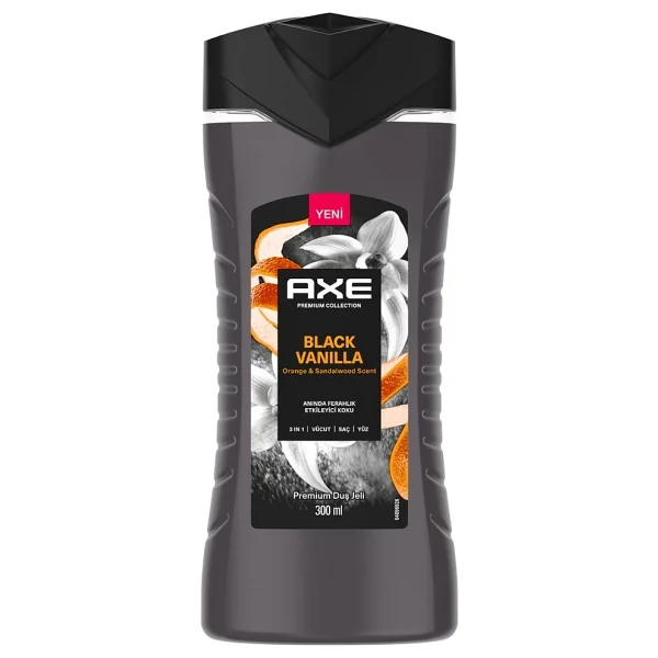 Axe Premium Collection Black Vanilla 3 in 1 300 ml Duş Jeli - Görsel 3