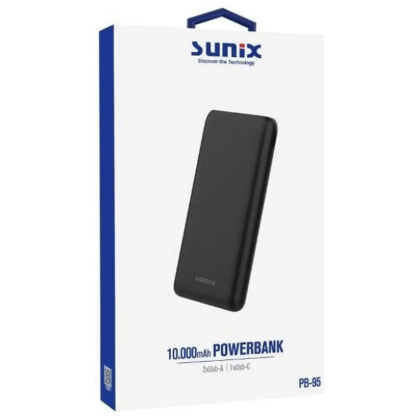 Sunix PB-95 Siyah 10000 mAh Powerbank - Görsel 3