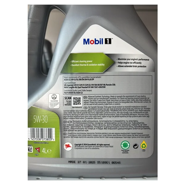 Mobil 1 ESP 5W-30 4 lt Motor Yağı - 2025 - Görsel 2