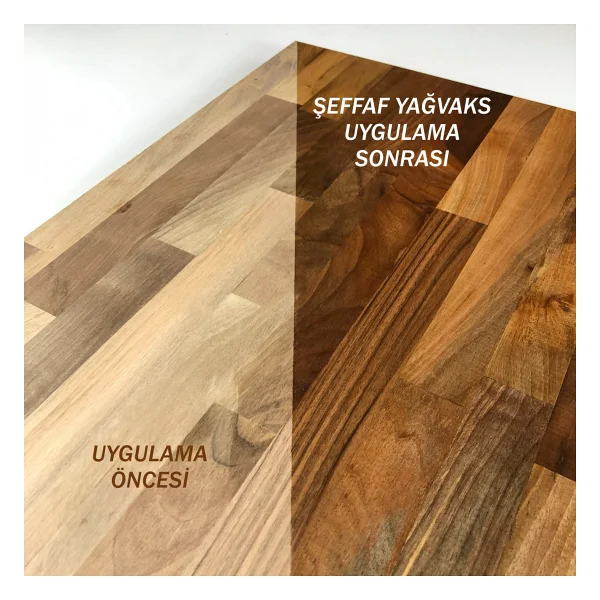 Novelack Ahşap Mutfak Tezgahı Yağı Keten Tohumu Yağwaxı Şeffaf Suya Dayanıklı Ahşap Yağı, Ahşap Mobilya Yağı - 0,75 LİTRE - Görsel 4