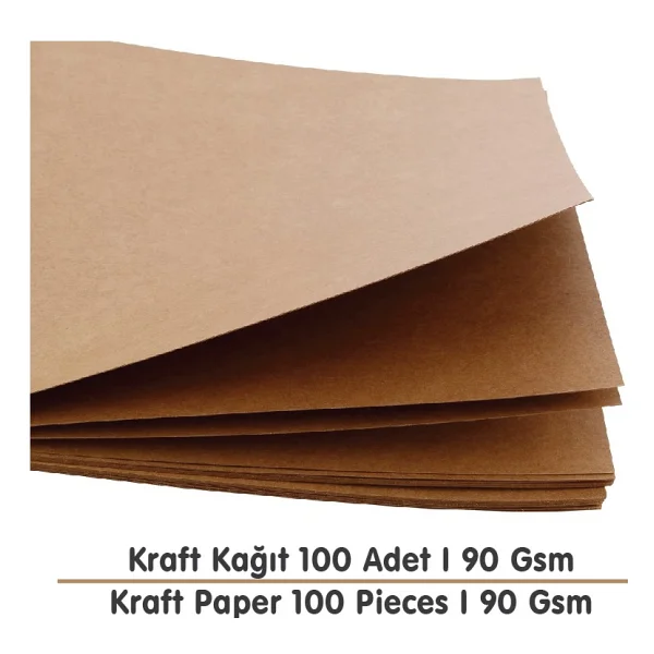 PackMai 25x35 Cm Kraft Kağıt (100 Adet) Paketleme Ambalaj Kağıdı Doğal-dayanıklı Ve Çok Amaçlı - Görsel 3
