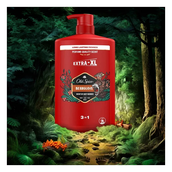Old Spice Bearglove XXL 1000 ml Erkek Duş Jeli ve Şampuan - Görsel 10