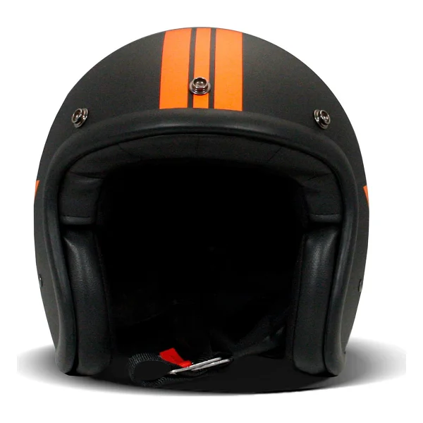 Jet Retro Star Orange Açık Motosiklet Kaskı - Görsel 4