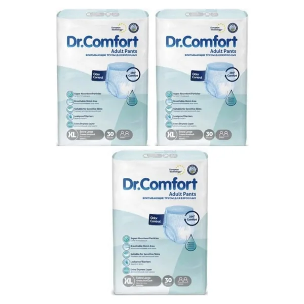 Dr.Comfort Emici Külot Ekstra Büyük Boy XL 30'lu 3 Adet Hasta Bezi - Görsel 2