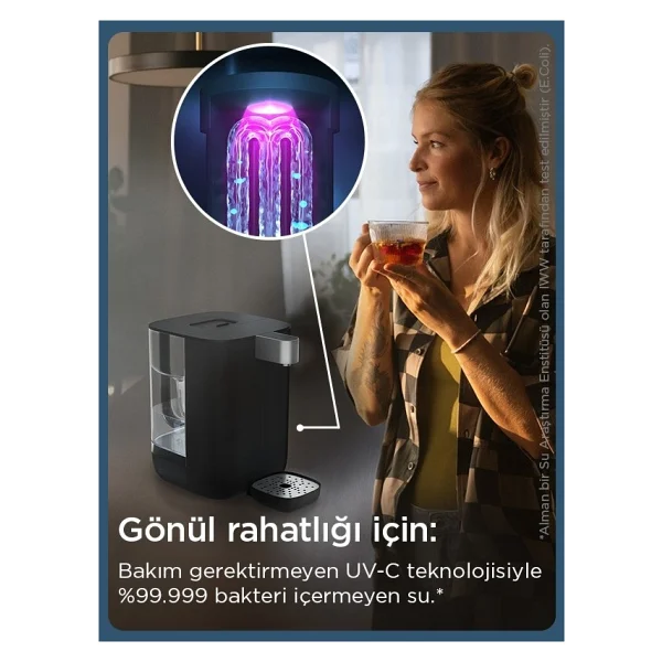 Brita Cube Tezgah Üstü Sıcak Soğuk Arıtmalı Siyah Su Sebili - Görsel 5
