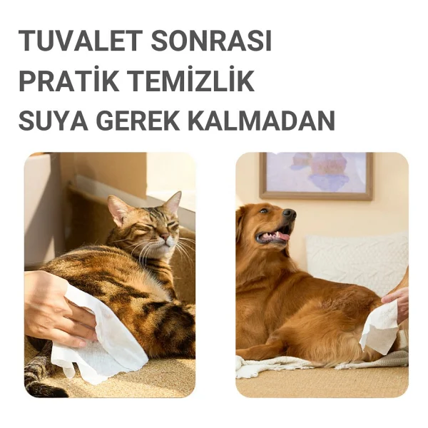 Greenwich Hijyen Mendili 50 Adet Yüz Göz Kulak Ağız Pati Arka Bölge Temizliği Tek Kullanımlık Kedi Köpek - Görsel 5