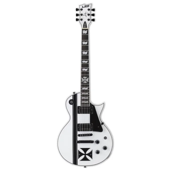 ESP LTD Iron Cross James Hetfield Signature Snow White Elektro Gitar - Görsel 2
