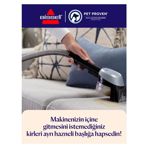 Bissell Spotclean Pet Select 37288 Koltuk ve Halı Yıkama Makinesi - Görsel 5