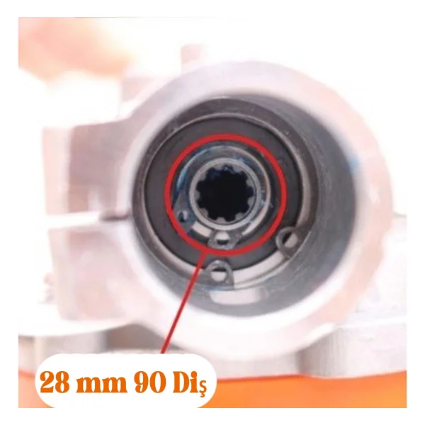 Solax 28 Mm 9 Diş Tırpan Yedek Çapa Aparatı Bıçağı Mtp2 Toprak İşleme Belleme Çapalama Uyumlu - Görsel 3