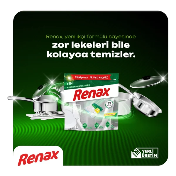 Renax Hepsi Bir Arada Bulaşık Makinesi Tableti 80'li - Görsel 4