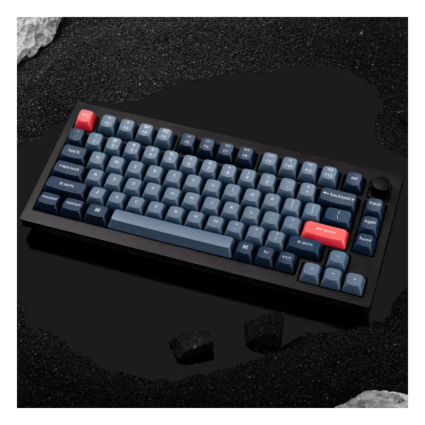 Keychron V1 Max QMK/VIA RGB %75 TKL Gateron Jupiter Red Swtich Kablolu/Kablosuz Mekanik Oyuncu Klavyesi - Görsel 3