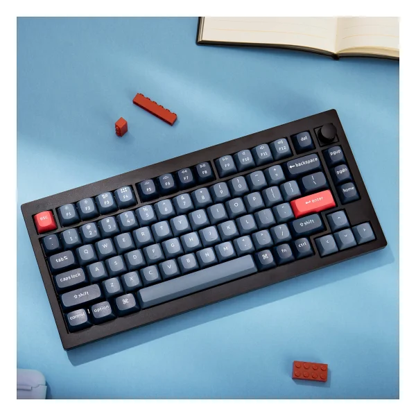 Keychron V1 Max QMK/VIA RGB %75 TKL Gateron Jupiter Red Swtich Kablolu/Kablosuz Mekanik Oyuncu Klavyesi - Görsel 5