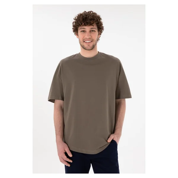 U.S. Polo Assn 50305988-VR052 Vizon Kısa Kollu Bisiklet Yaka Erkek Tişört - Görsel 7