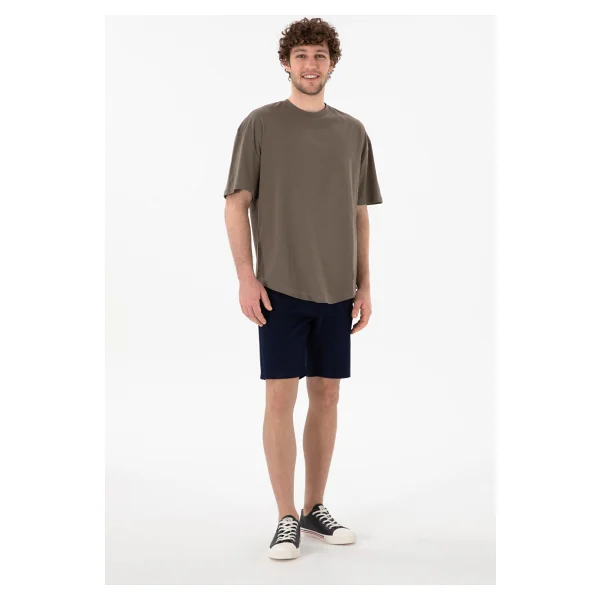 U.S. Polo Assn 50305988-VR052 Vizon Kısa Kollu Bisiklet Yaka Erkek Tişört - Görsel 5