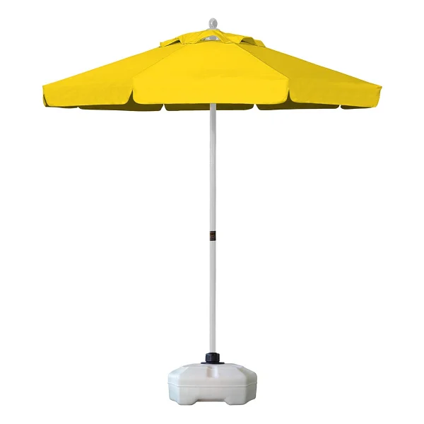 Sunminyum 250/8 Polyester Kumaşlı + 50 Litre Bidonlu Bahçe Şemsiyesi - Sarı - Görsel 2