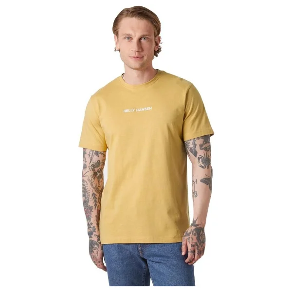 Helly Hansen Core 2.0 HHA.54598-389 Sarı Kısa Kollu Bisiklet Yaka Erkek Tişört - Görsel 3
