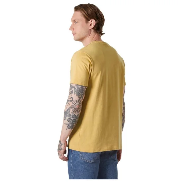 Helly Hansen Core 2.0 HHA.54598-389 Sarı Kısa Kollu Bisiklet Yaka Erkek Tişört - Görsel 4